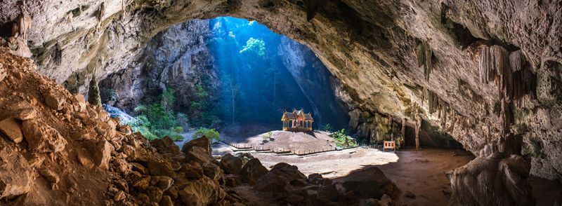 Cave temple, Thailand, Sam Roy Yot