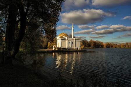 В лучах осеннего солнца