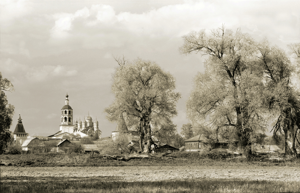 Боровск 1979. Вид на монастырь.