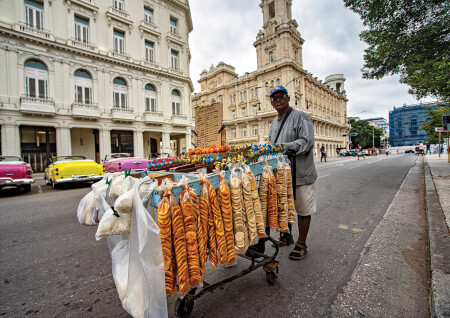уличный торговец в Гаванне