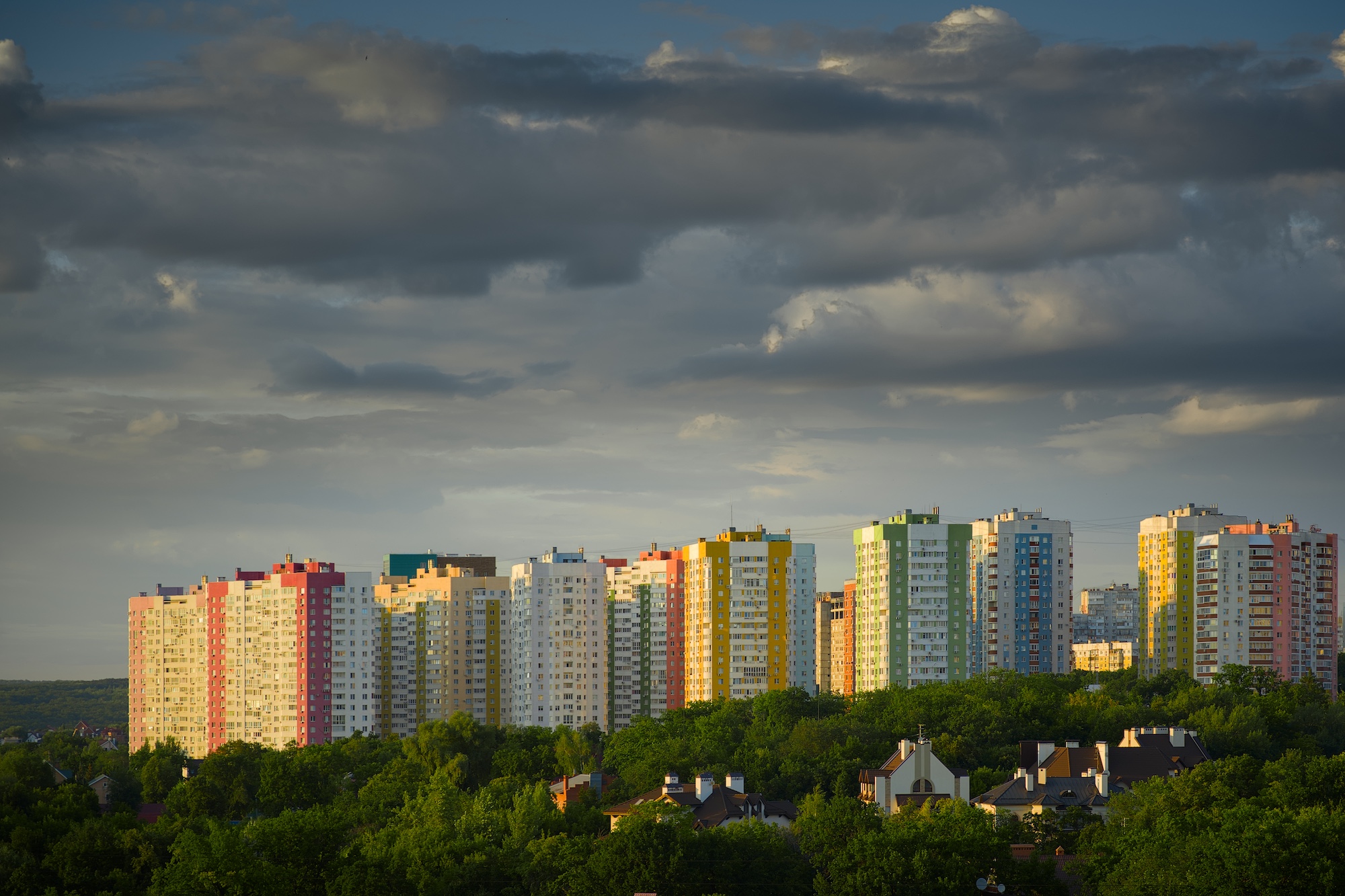 Закат в новостройках