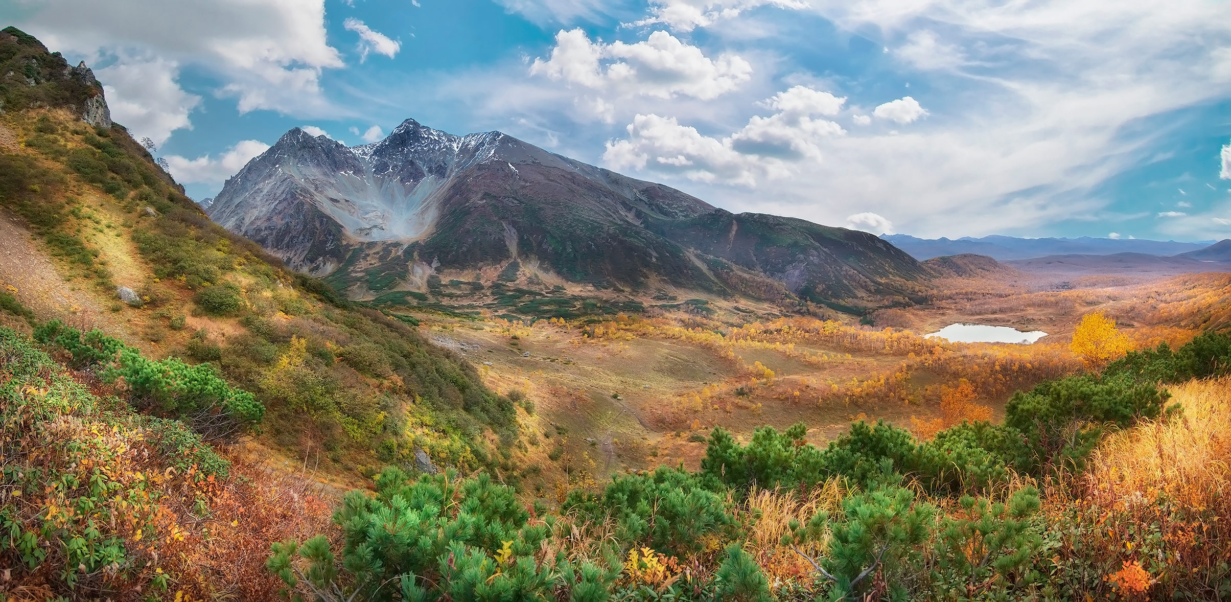 Горный массив Вачкажцы, Камчатка.