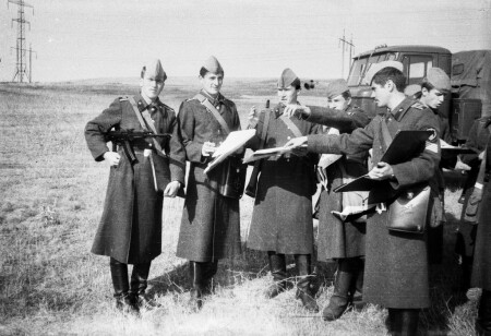  На полевых занятиях. 1986 год.