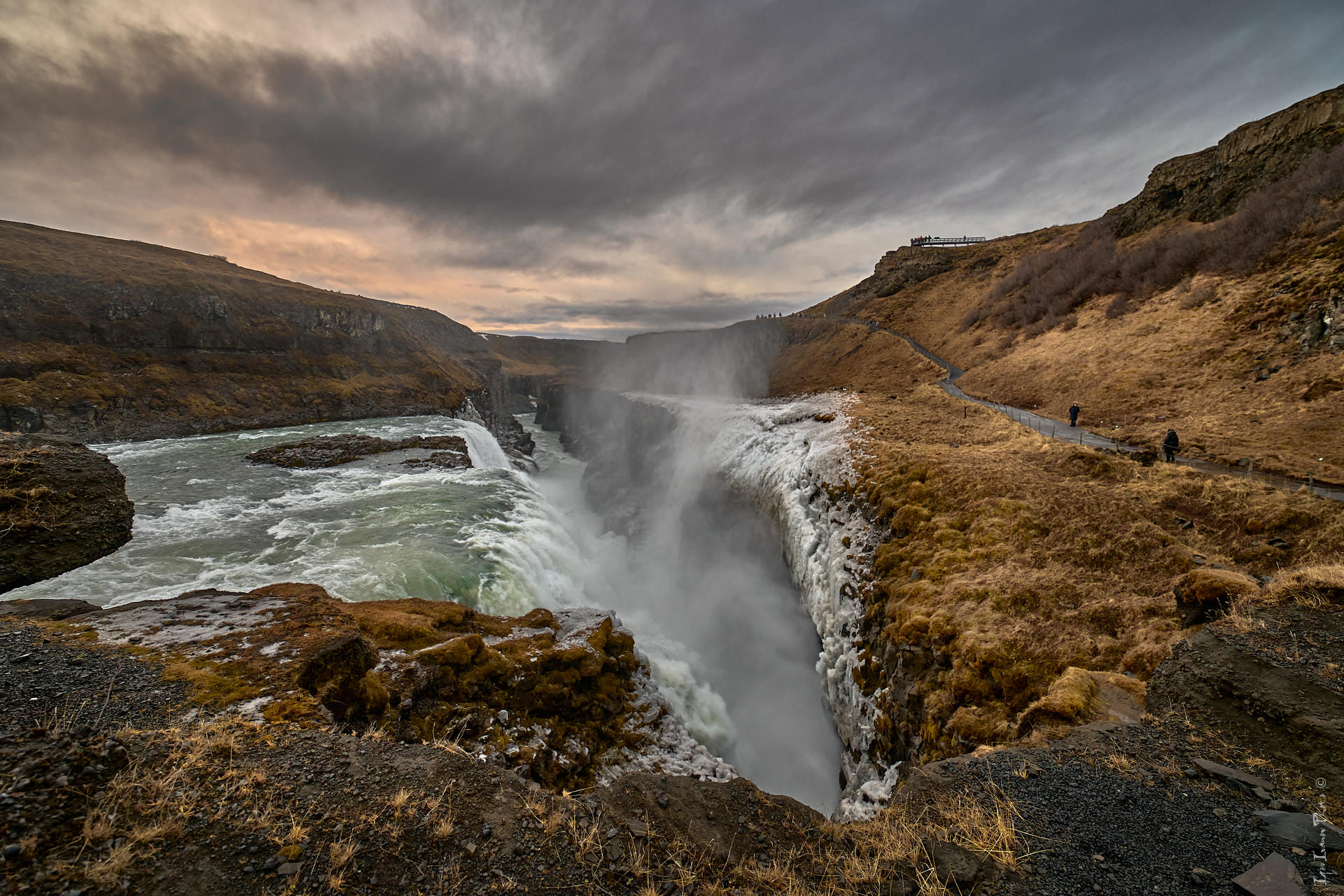 Исландия, водопад Gullfoss