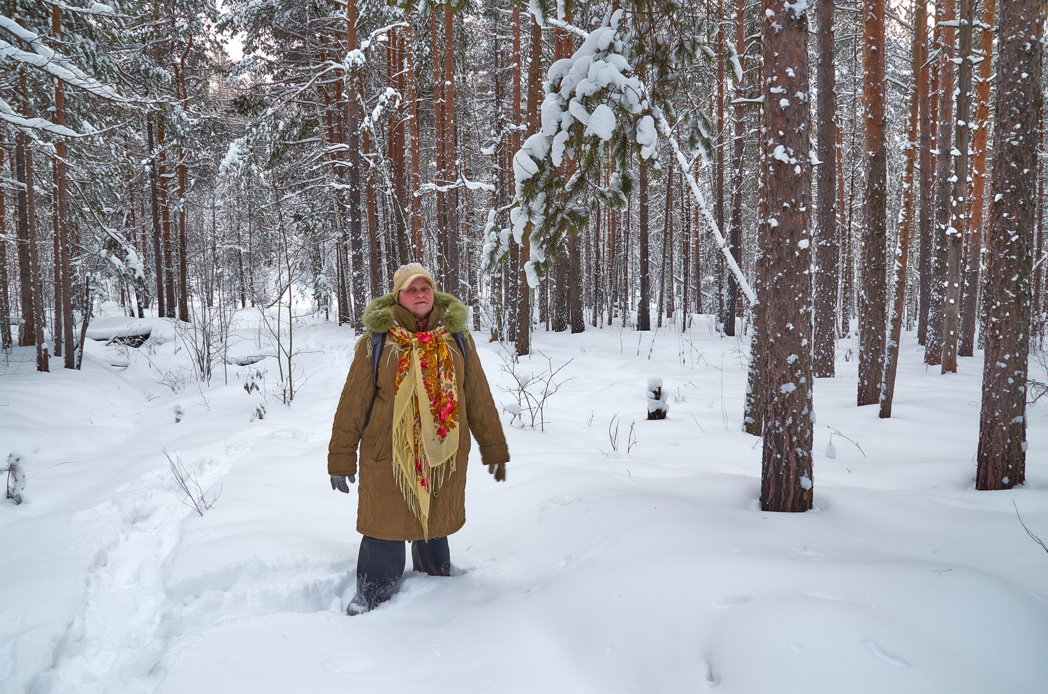 В центре зимы.