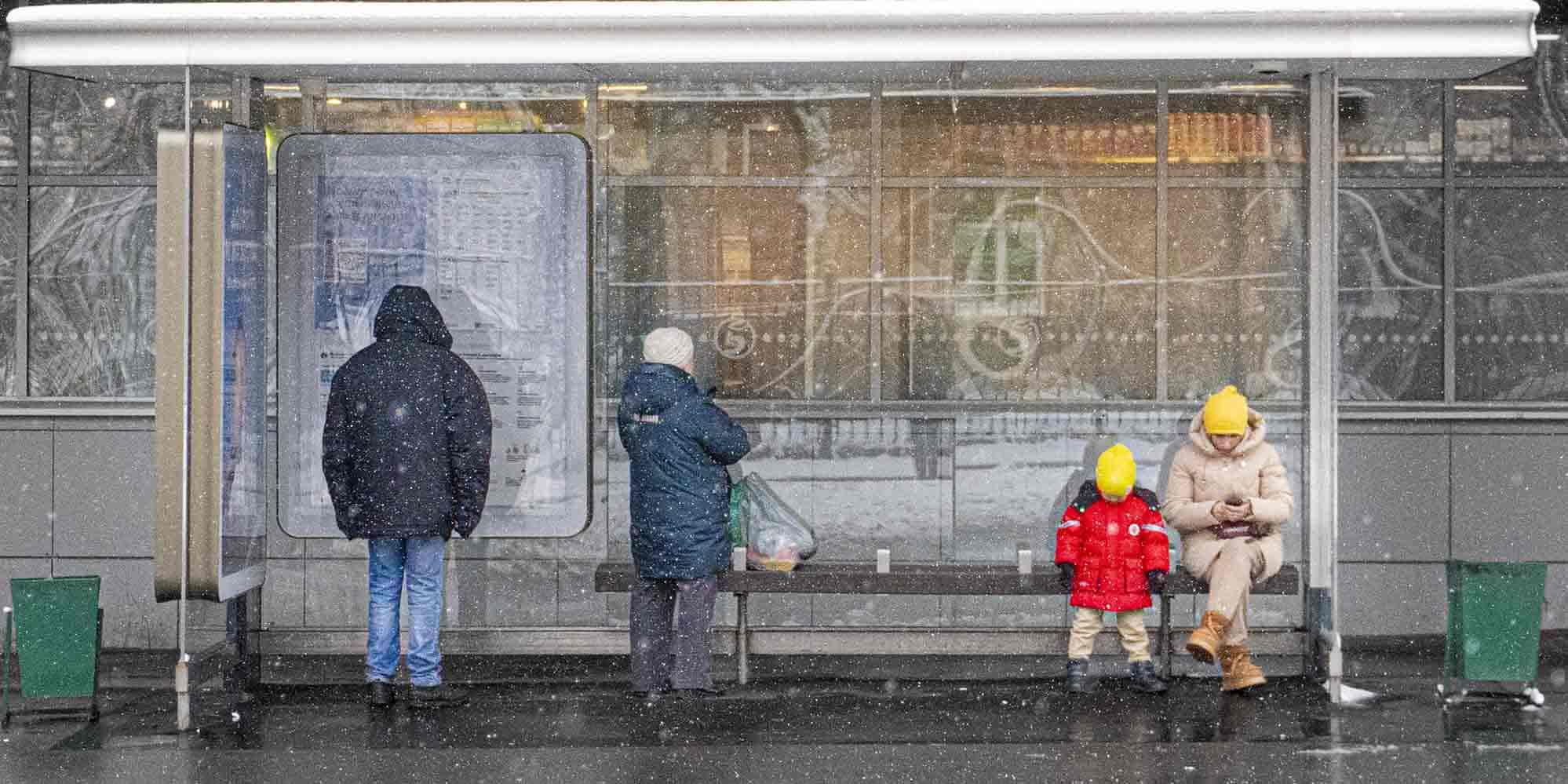 Первый снег в Москве