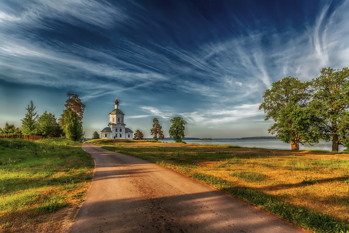 ... рассвет, Селигер, Нило-Столобенская пустынь ...