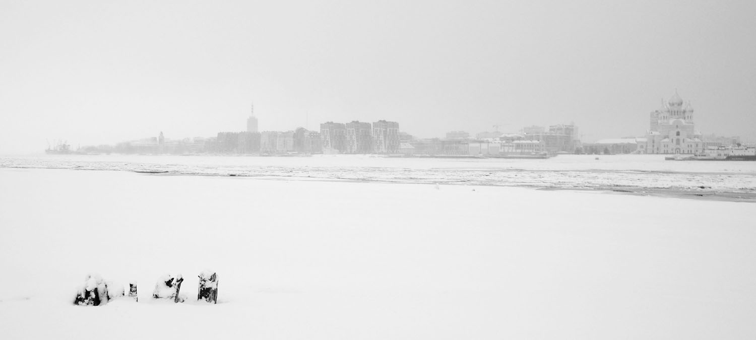 Архангельск в метель