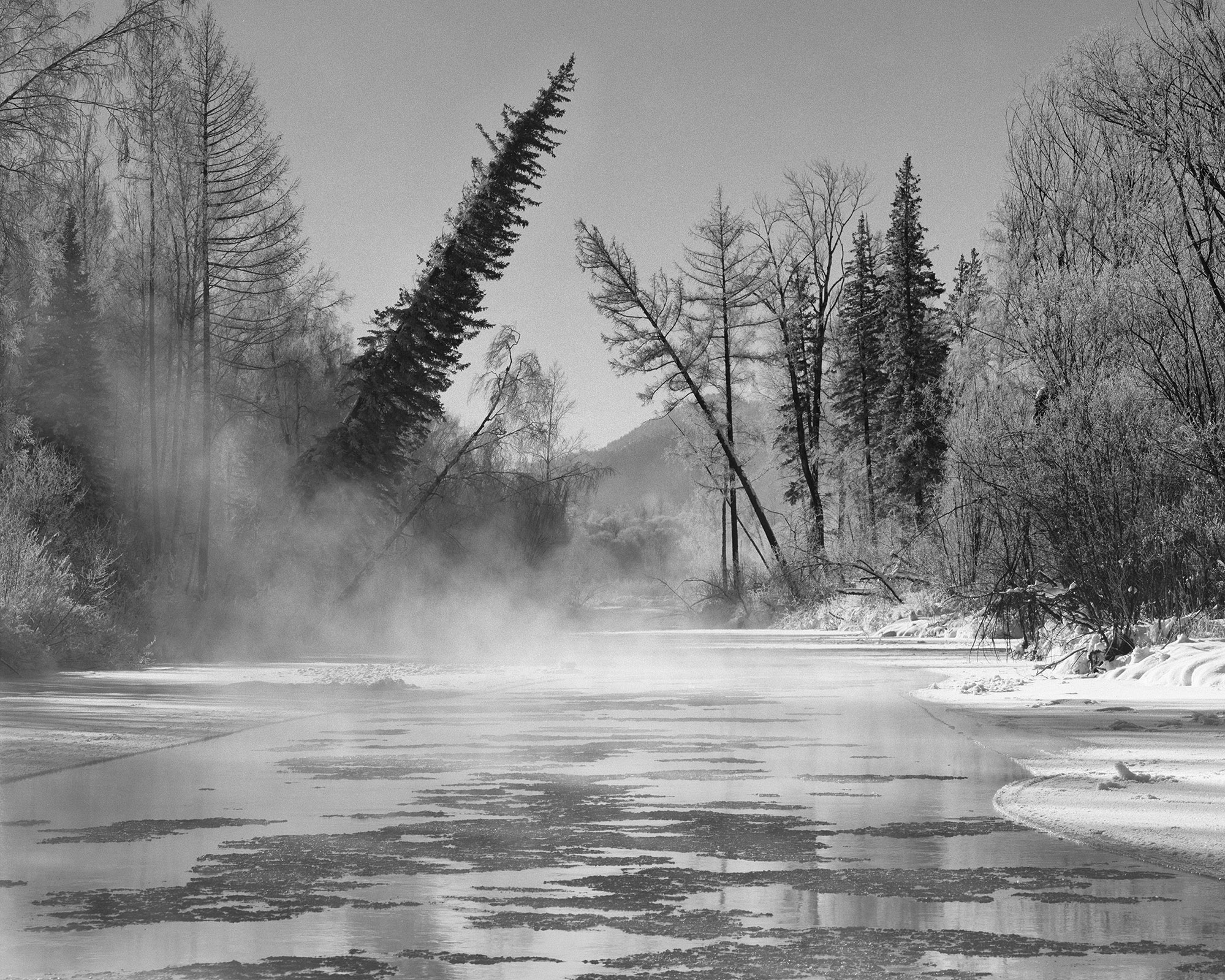 Катунь замерзает