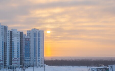 Декабрьский полдень в Сибири
