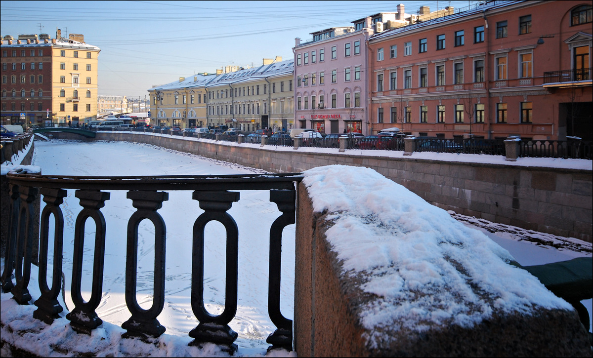 Вид на Сенной мост с Кокушкиного моста _СПб_