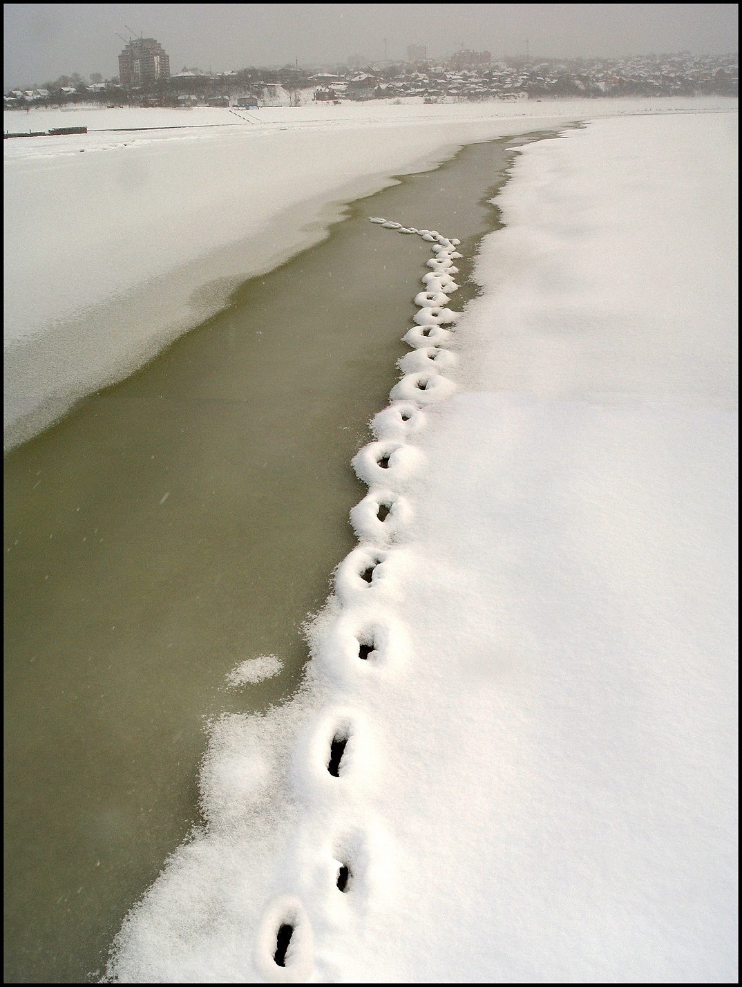 Следы рыбака