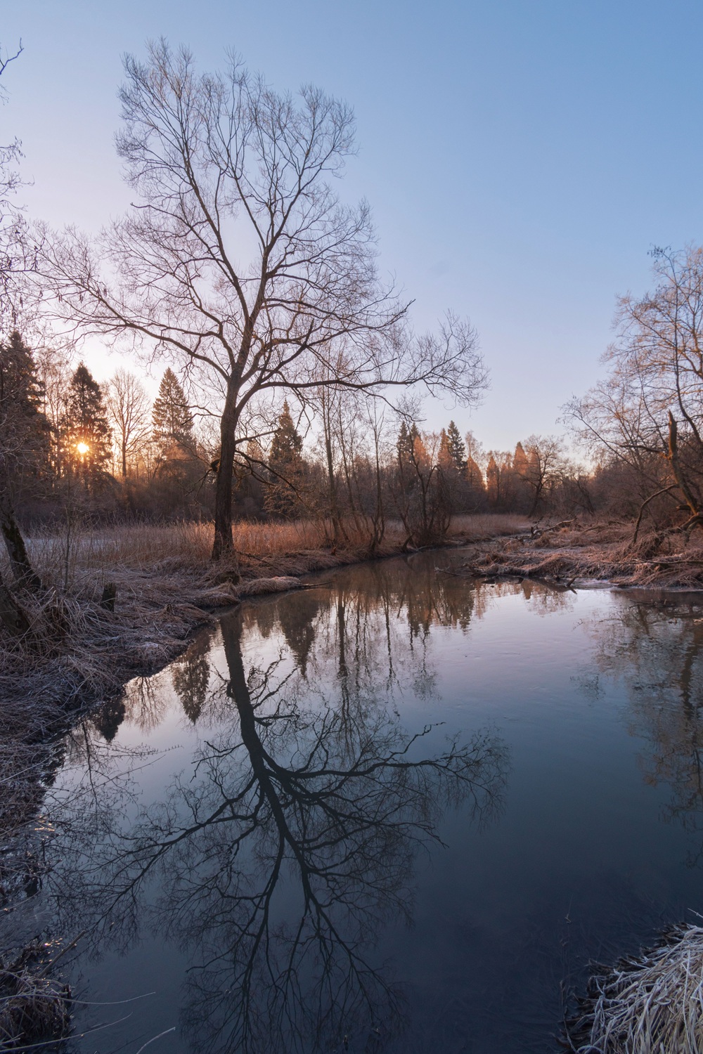 утром
