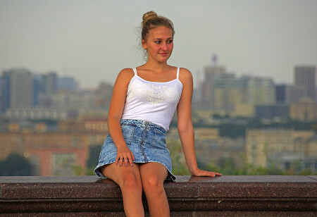 На балюстраде