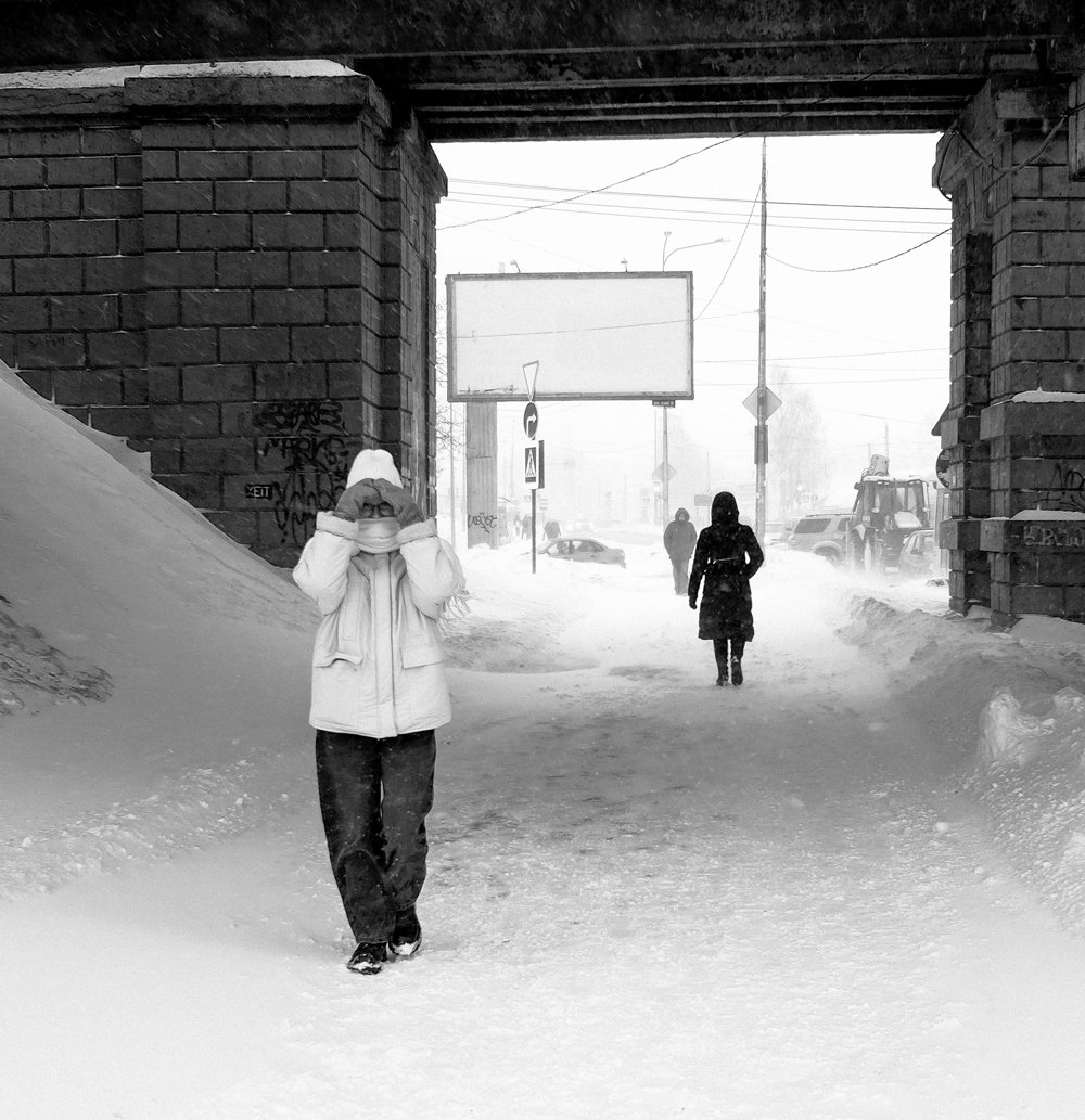 В городе метель