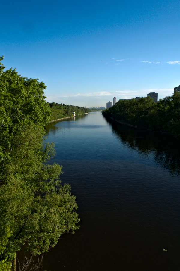 р. Москва с серебряноборского моста