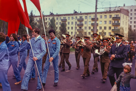 1 мая 1981. Первомайская демонстрация трудящихся