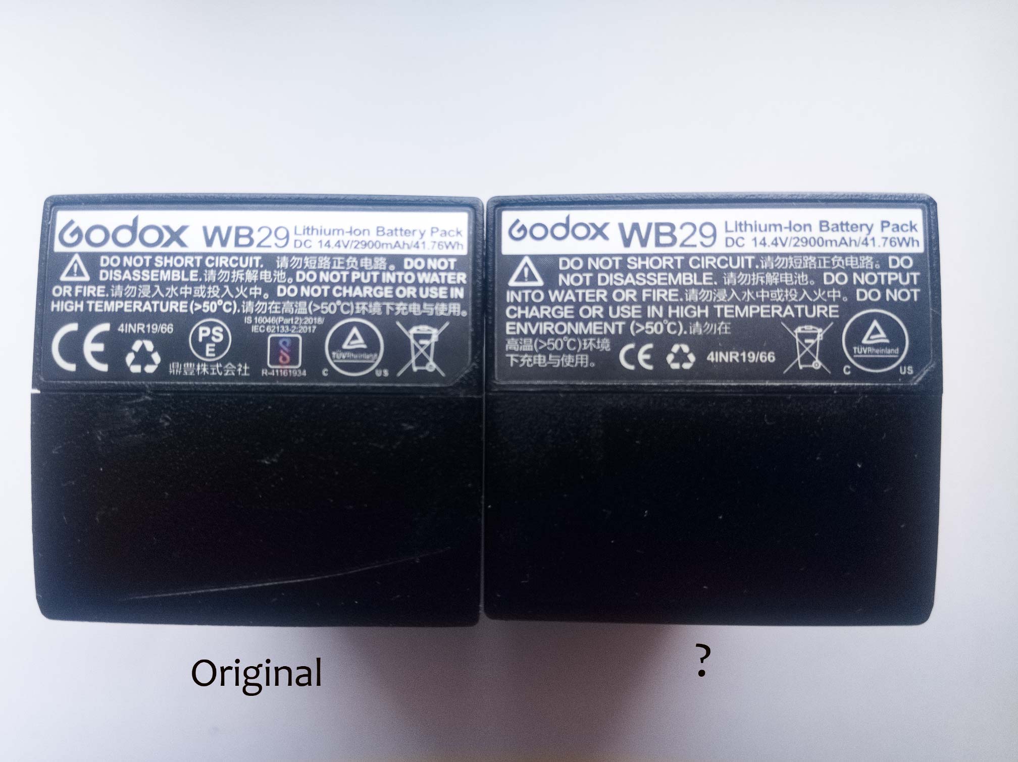 Съёмка для форума Godox WB29 подделка
