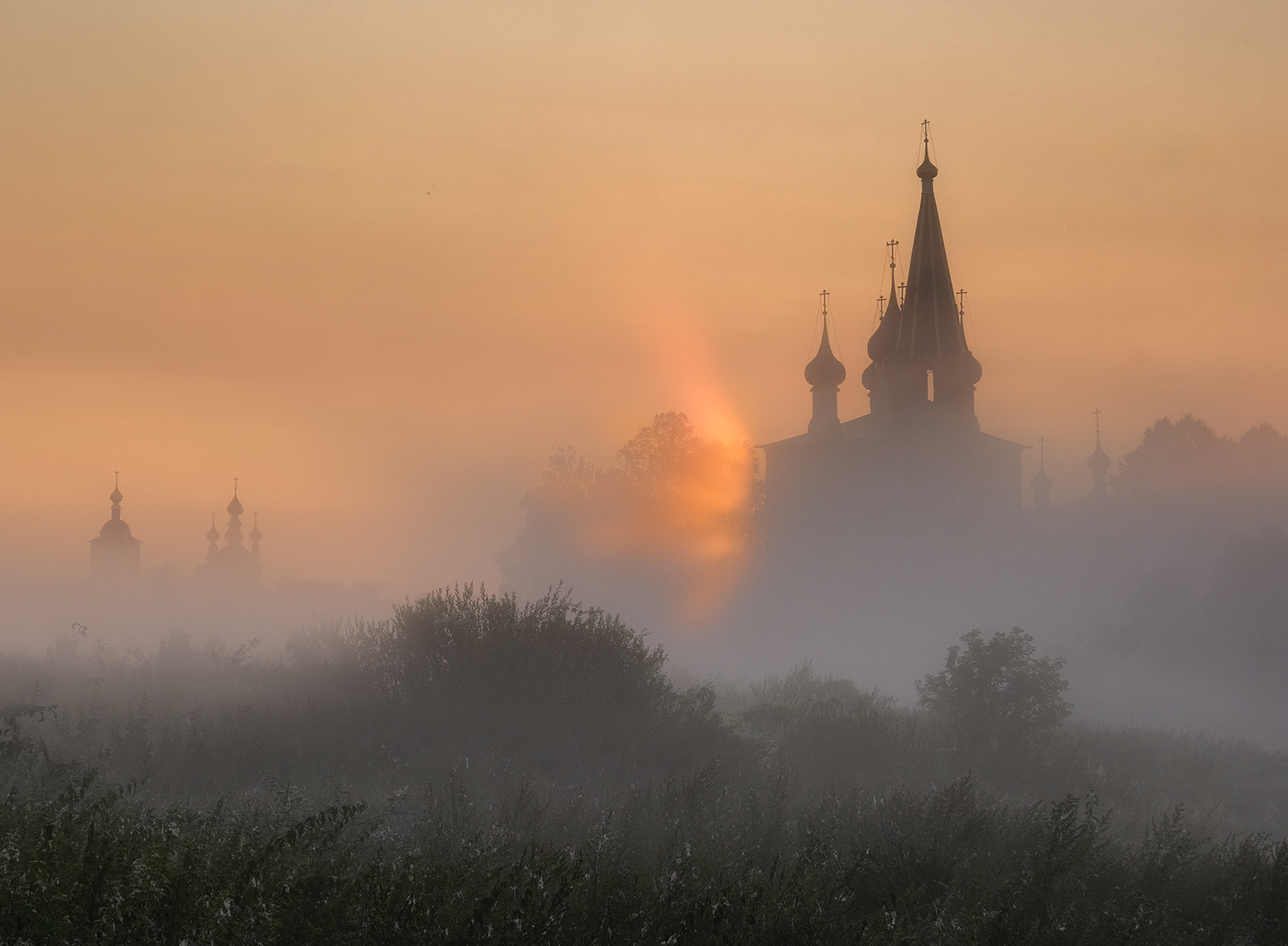 в луче света