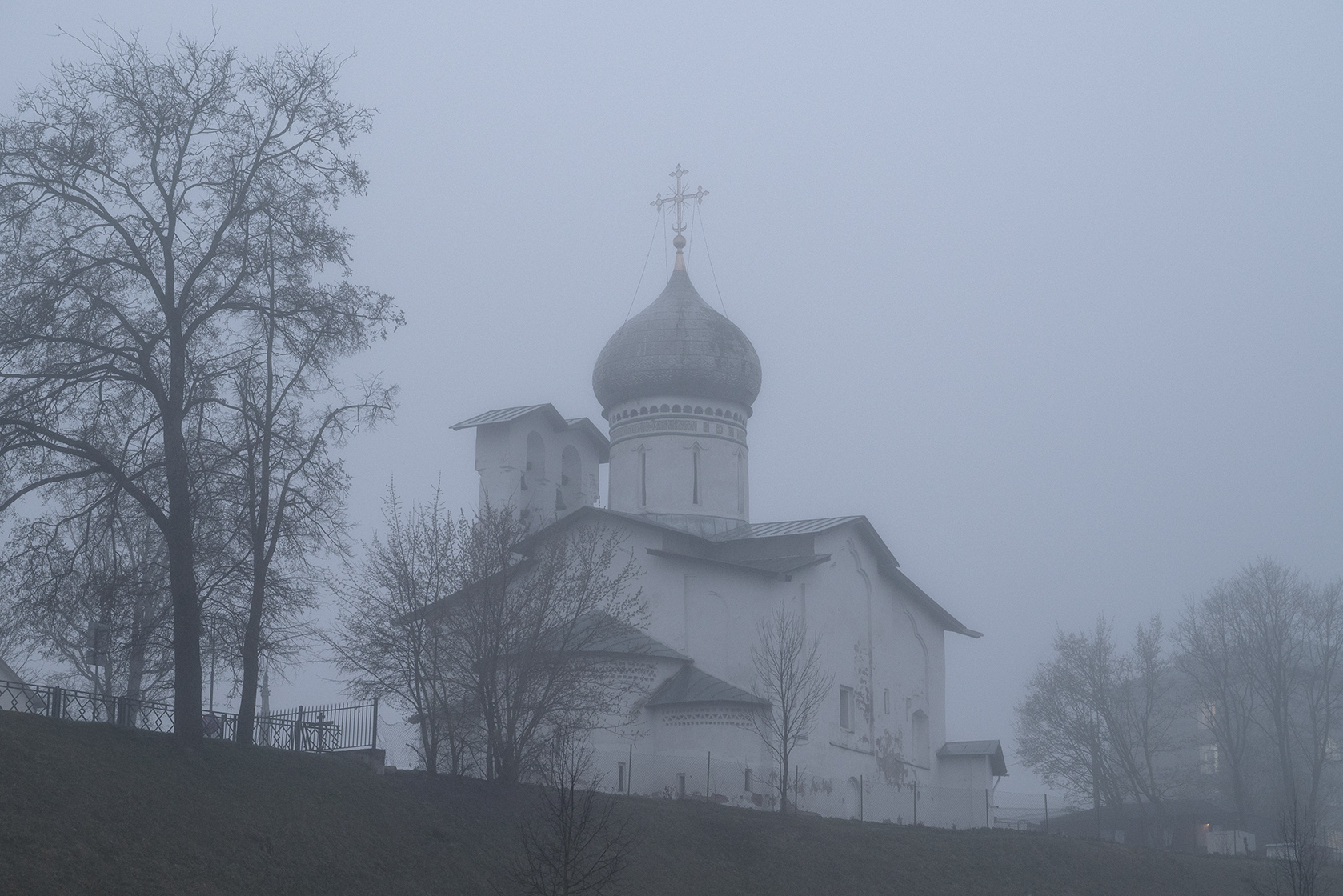 В тумане...