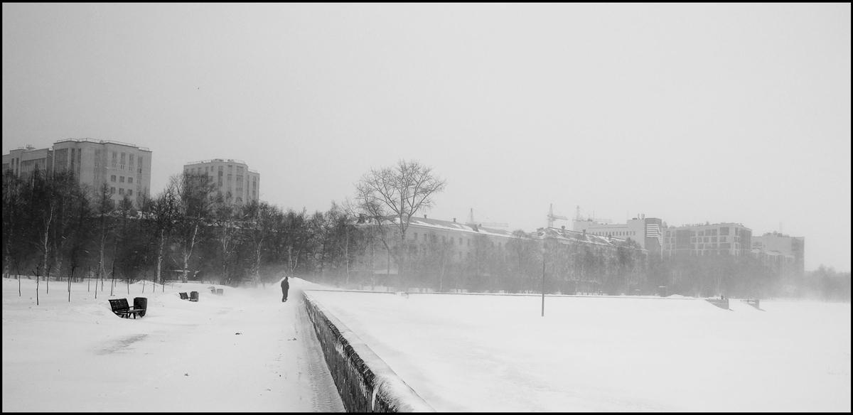 Пурга в Архангельске