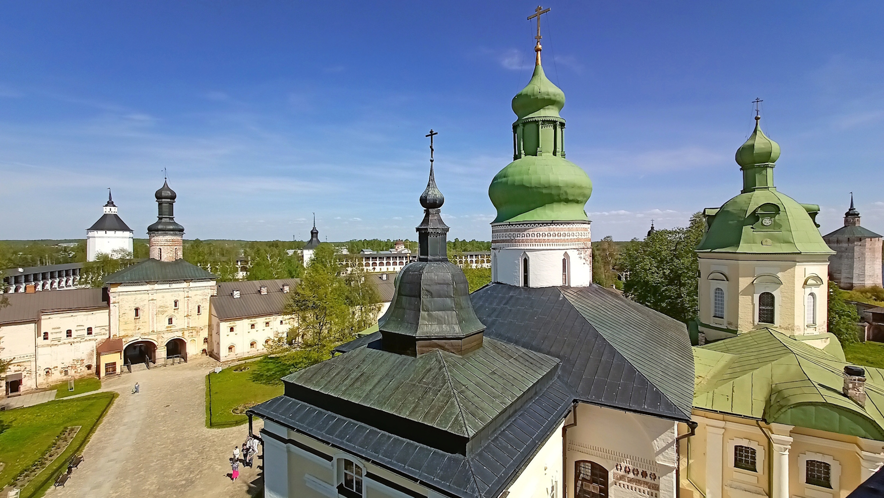 Вид с колокольни Кирилло-Белозерского монастыря