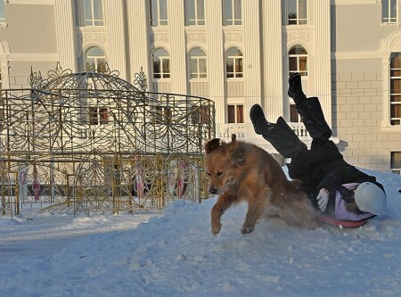 Мы на горочке катались...