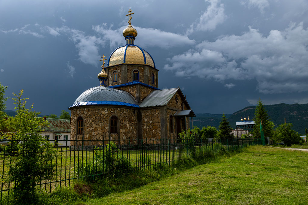 Церковь святых мучеников Гурия, Самона и Авива. п. Хамышки. Адыгея. 