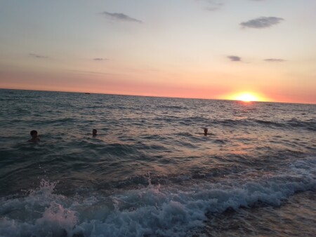 Закат море Песчаное