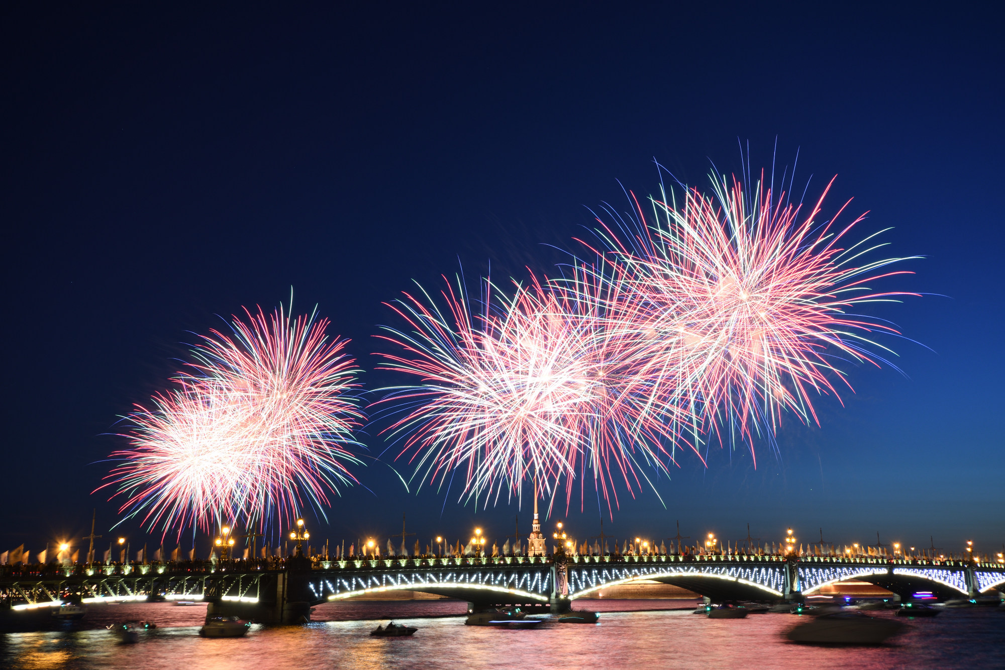 СПб. Салют на день города. 2023г.