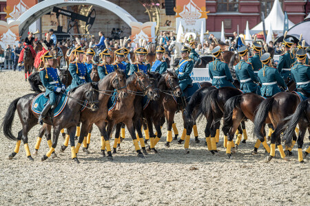 Конное шоу на фестивале "Спасская башня"