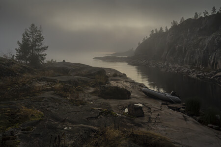 Ладога. Ночь в любимой бухточке. 