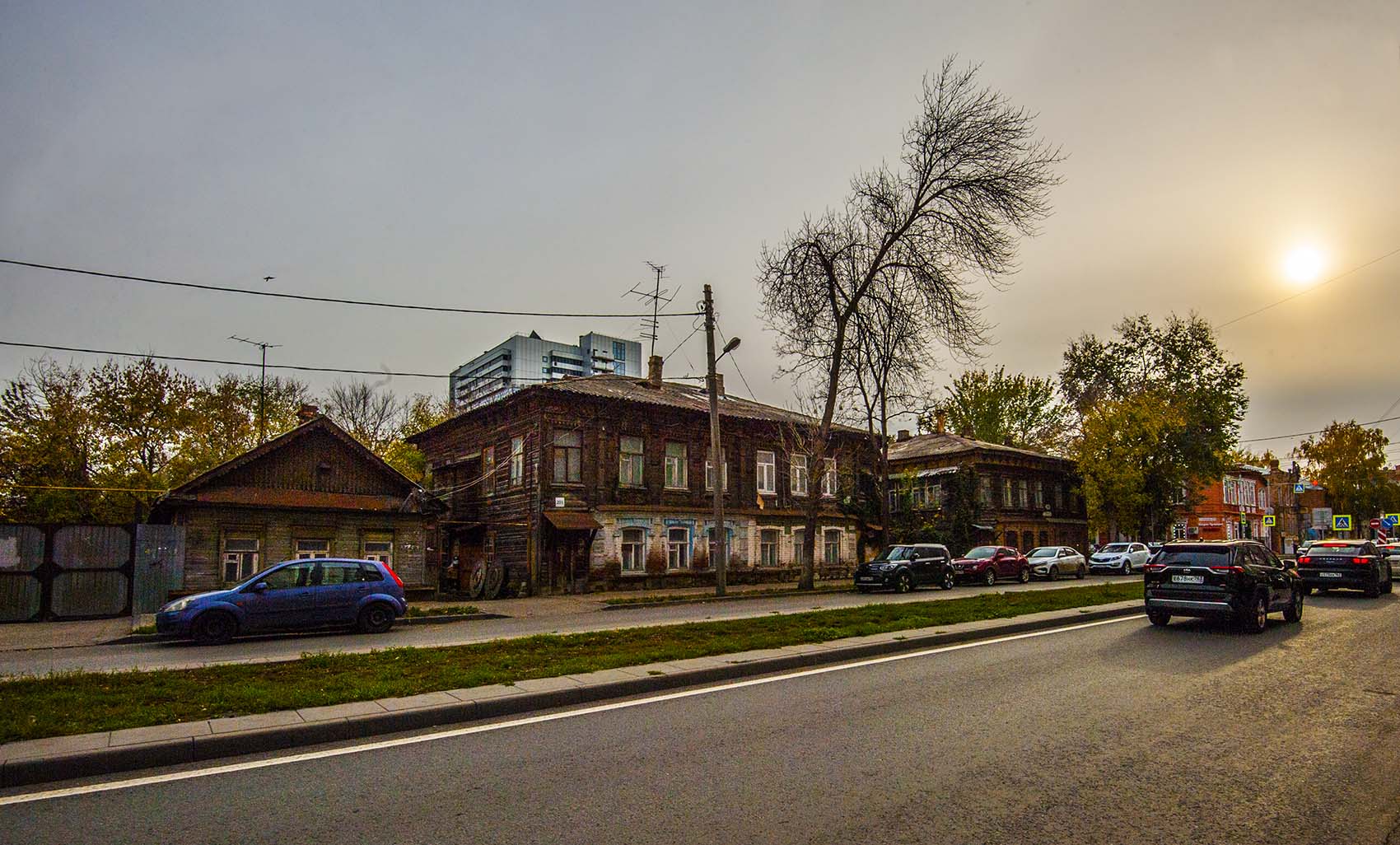 Город на закате