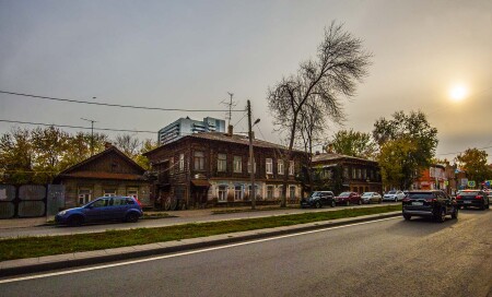 Город на закате