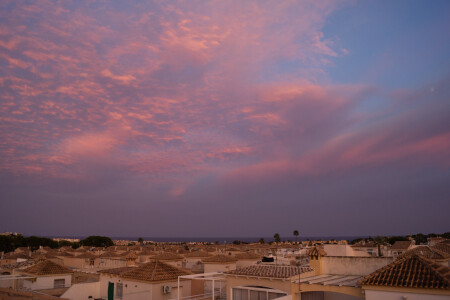 Предзакатные облака