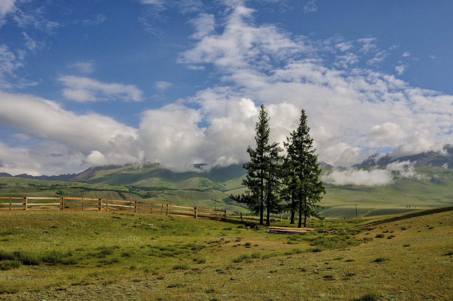 низко бегущие облака
