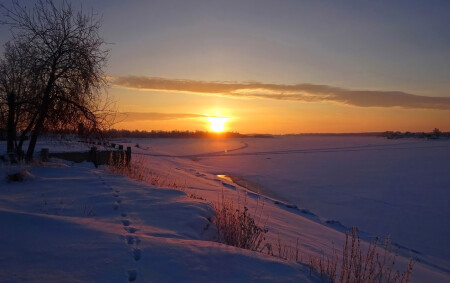 Закат на Оби