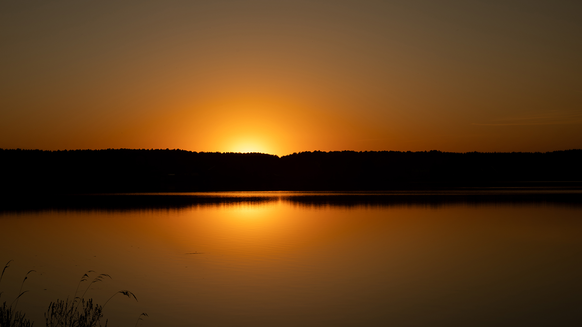 закат на озере "Мальцево" 