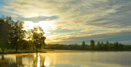 Золотой рассвет.