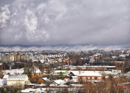 первый снег в подмосковье