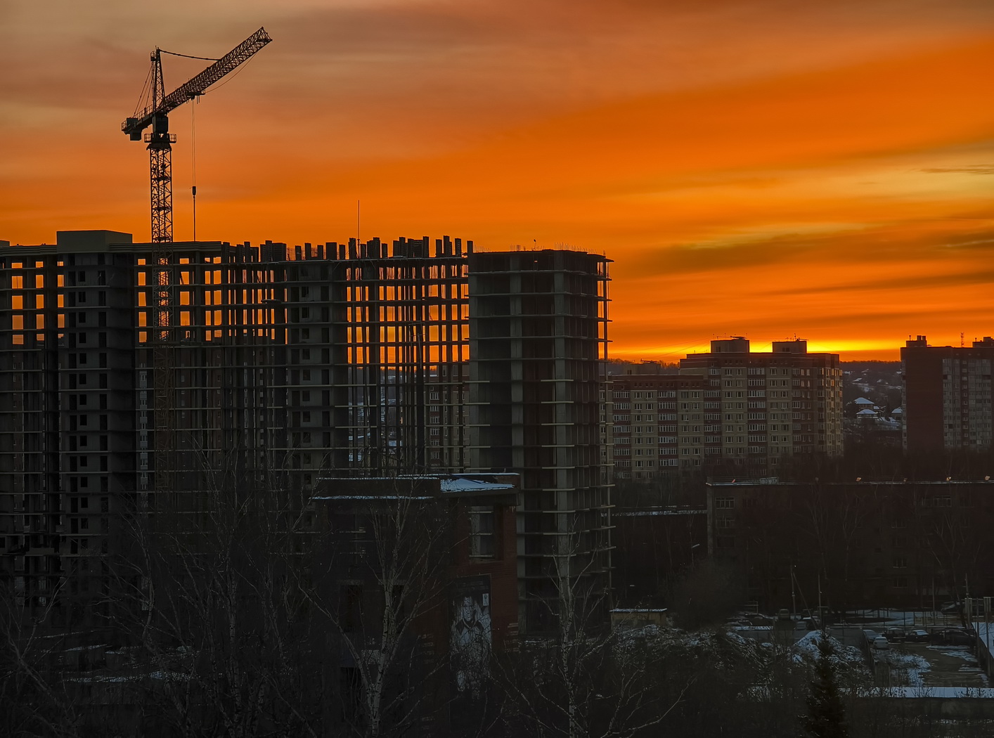 подмосковный рассвет