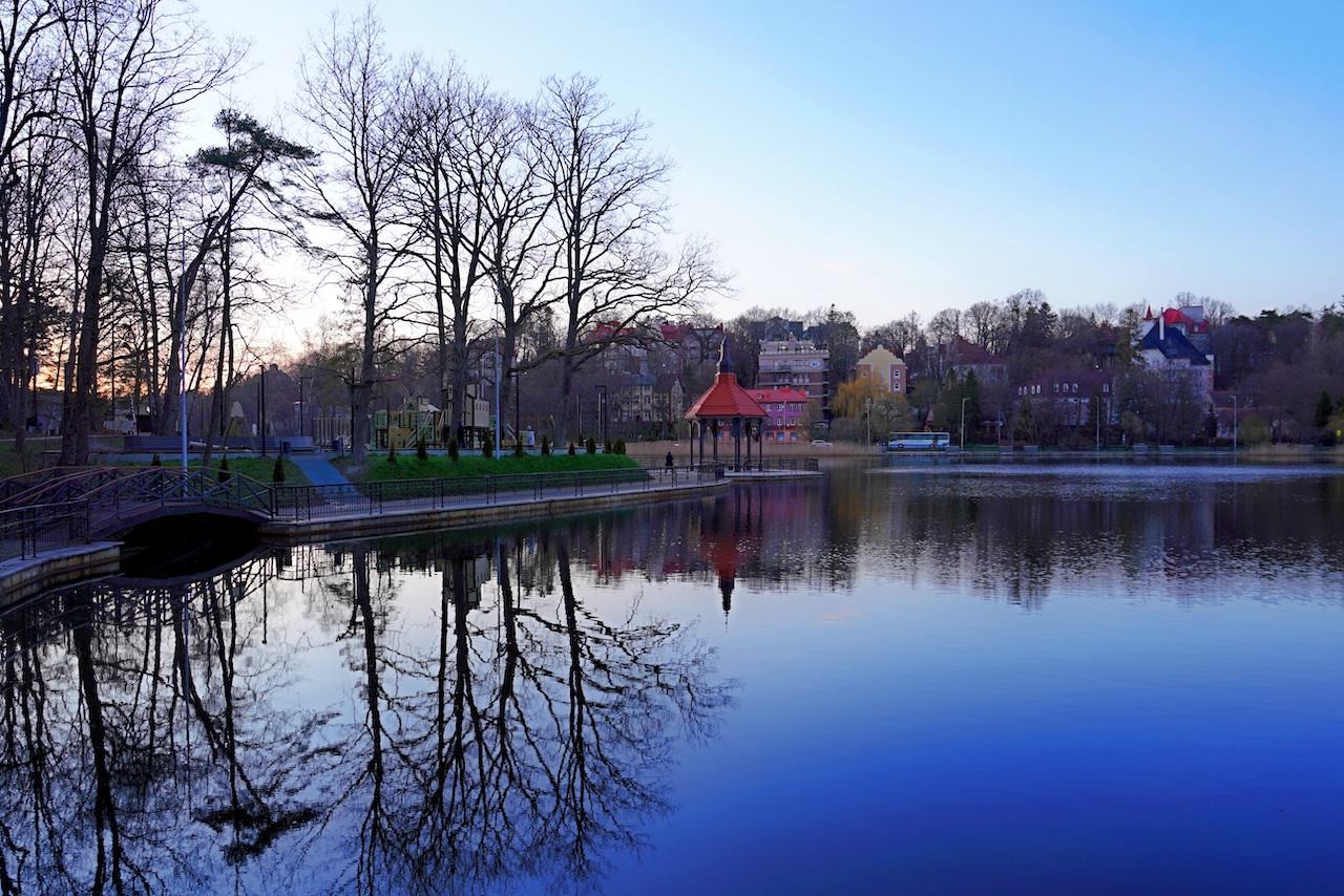 Озеро на закате....