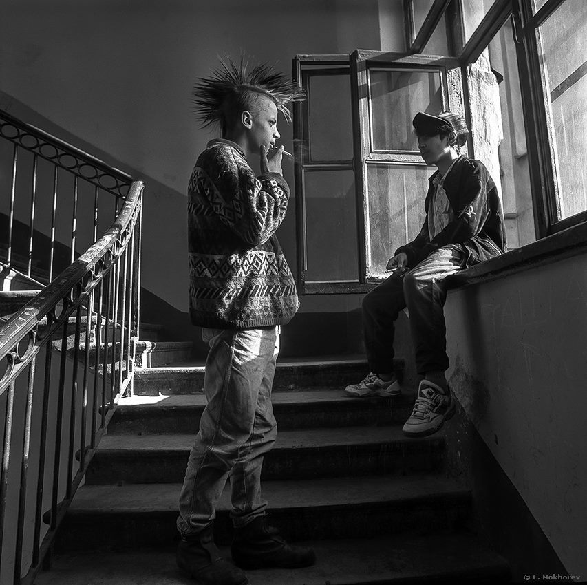 Приют "Синяя ворона". Литейный пр., С-Пб., 1994.