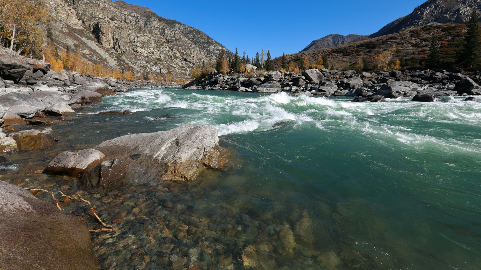 Бурные воды Катуни...