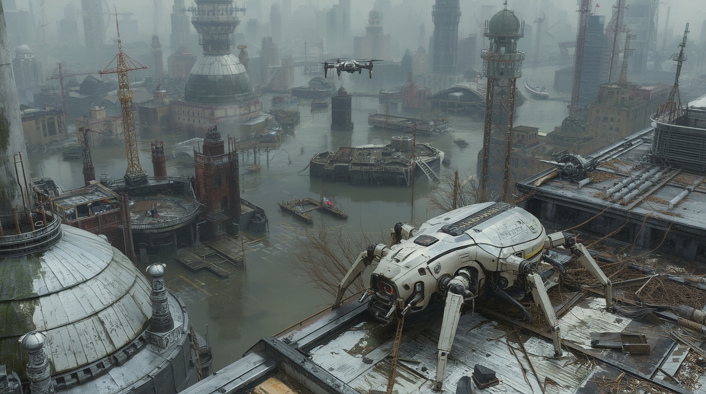 . beetle d-12 в затопленном городе