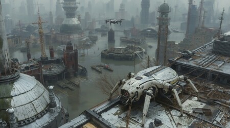 . beetle d-12 в затопленном городе