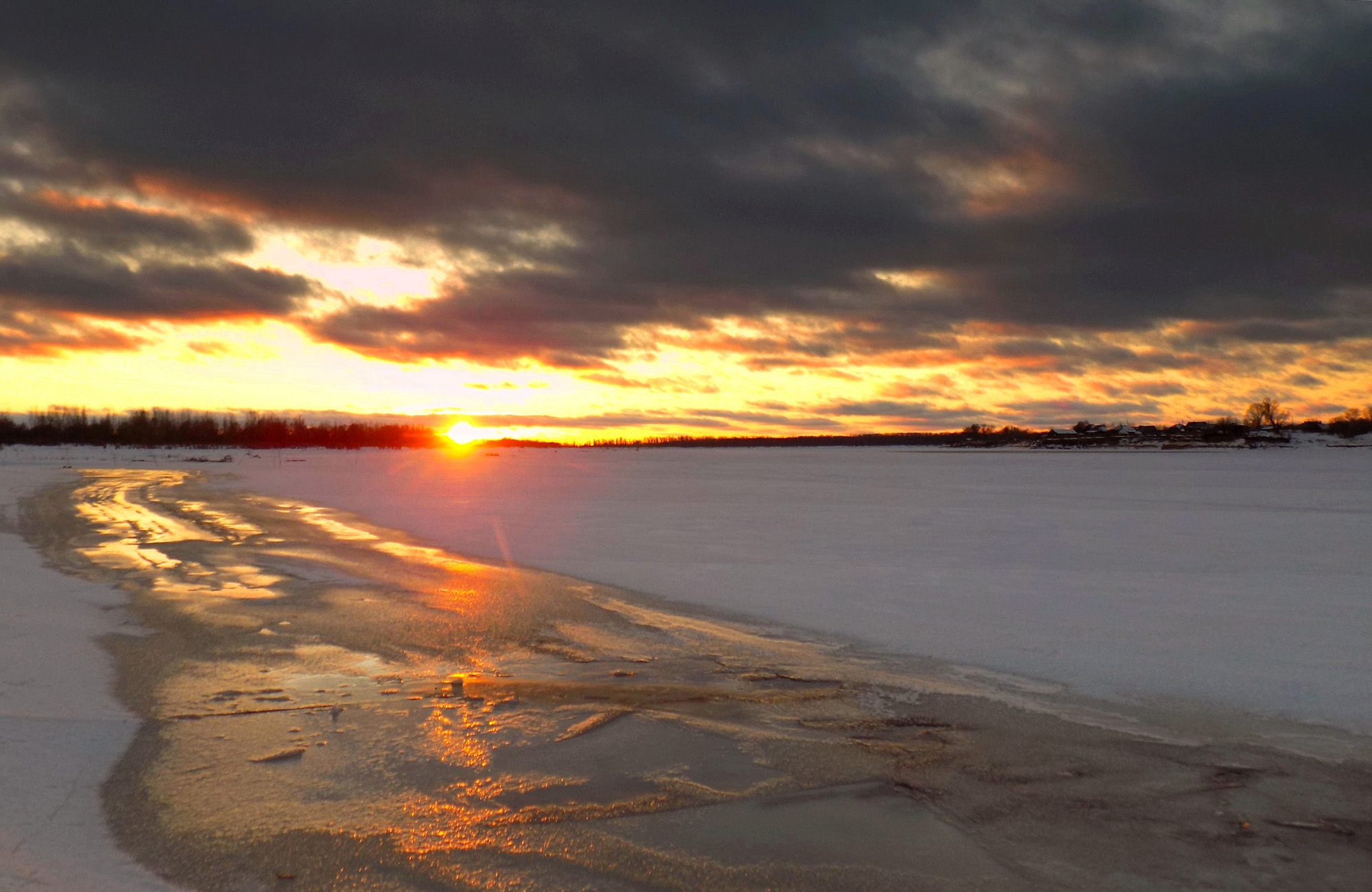 Закат на Оби