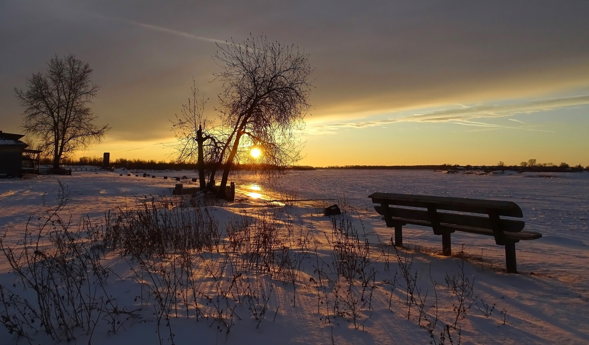 Закат на Оби