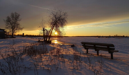 Закат на Оби