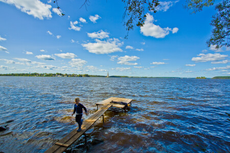 Мальчики на причале. Плёс